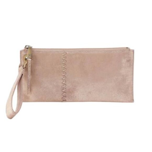 🎉 NEW LISTING NWT HOBO Vida Wristlet in Guilded Beige 100% Genuine Leather - Picture 2 of 14